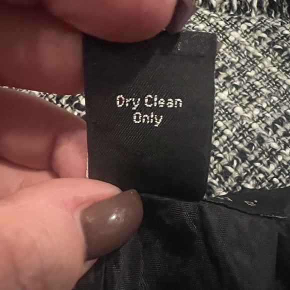 Apostrophe Black And White Twill Skirt Size 8 - Picture 7 of 7